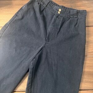 Lucy & Yak Black Tapered Leg Denim Jeans